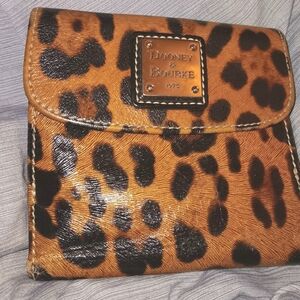 Dooney & Bourke leopard  wallet Authentic